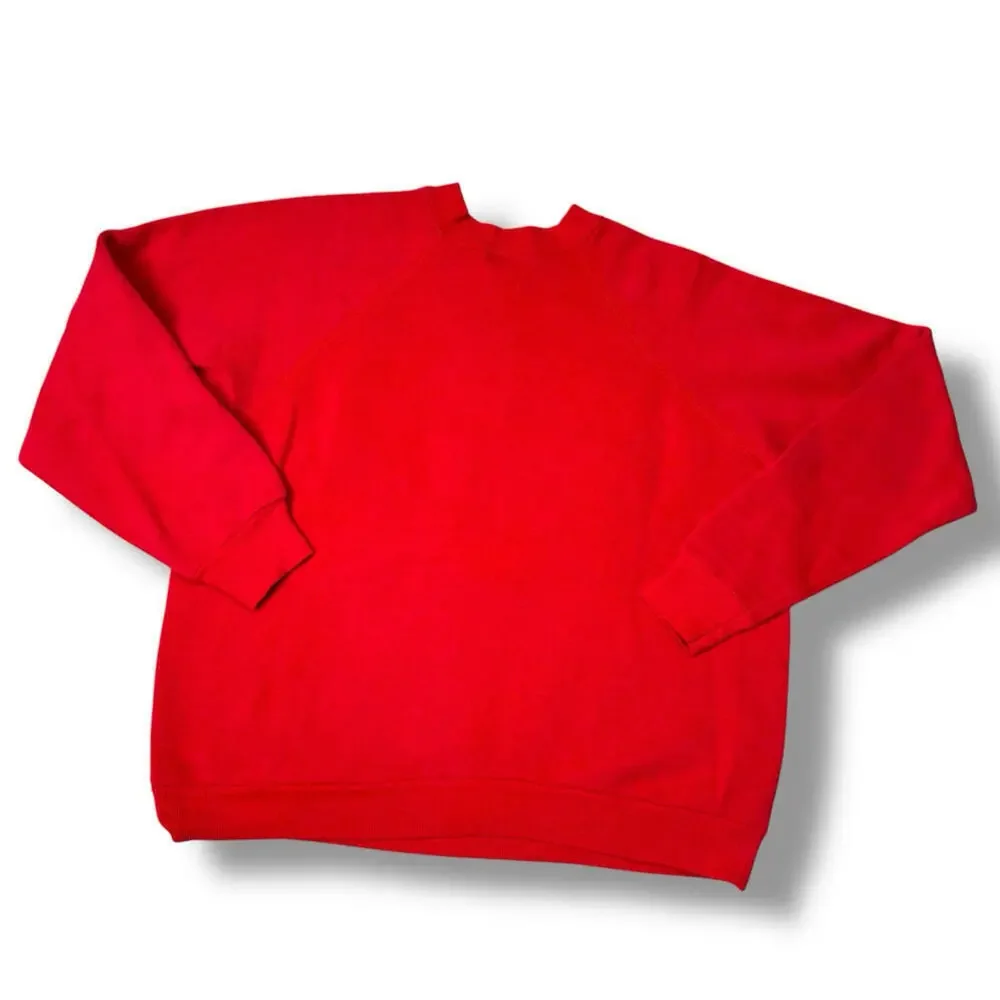 VTG 80/90s Coca-Cola Classic Sweathsirt Puff Print Size M Red Catch the Wave Y2K - Picture 8 of 10